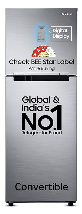 Samsung 236 L, 3 Star, Convertible, Digital Inverter with Display Frost Free Double Door image 1